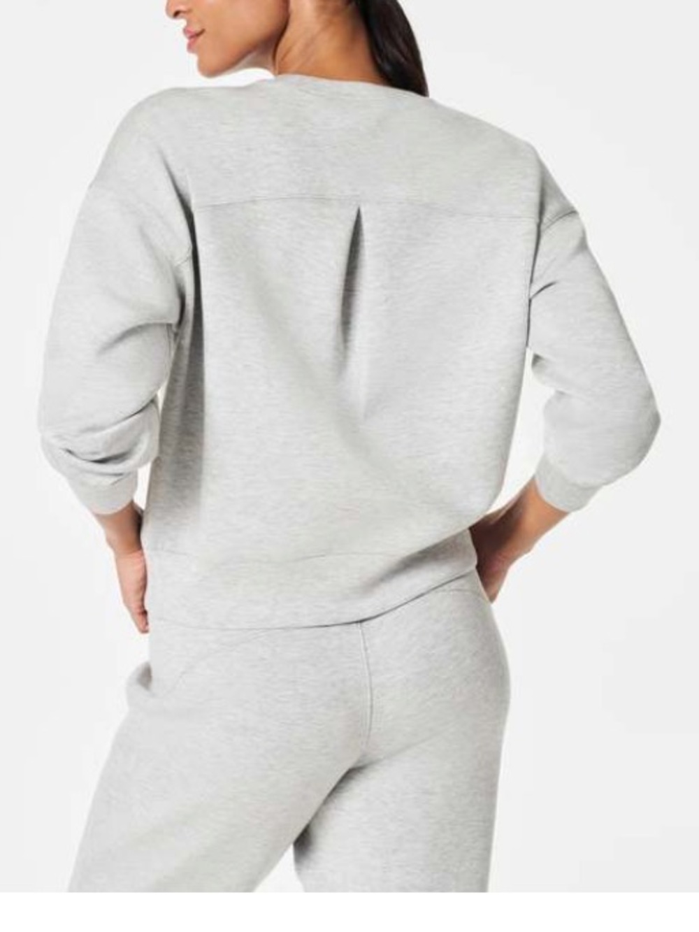 Spanx Air Essentials Crewneck Pullover Soft Stretch Sweatshirt- Size 1X- NWT - Picture 4 of 6